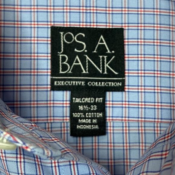 Jos. A. Bank Executive Collection Button Down Shirt Size 15.5 x 33 Tailored Fit - Picture 4 of 8
